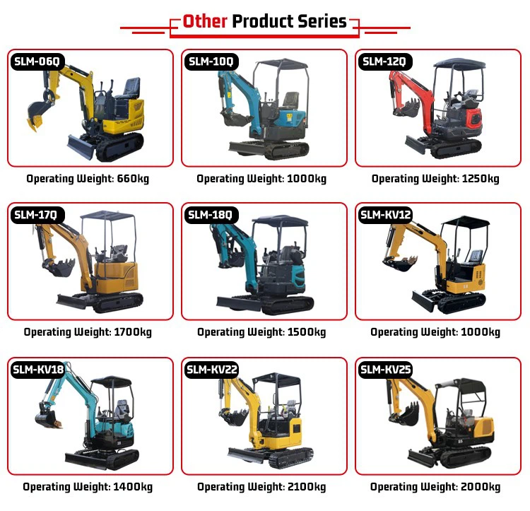 SLM12Q Kubota Engine Digger Excavator Machine SLM12Q Kubota Engine Digger Excavator Machine